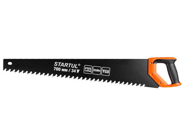 Купить ножовка по газобетону 700мм 34 зуба с напайками STARTUL PROFI (ST4088-34) (по пенобетону)