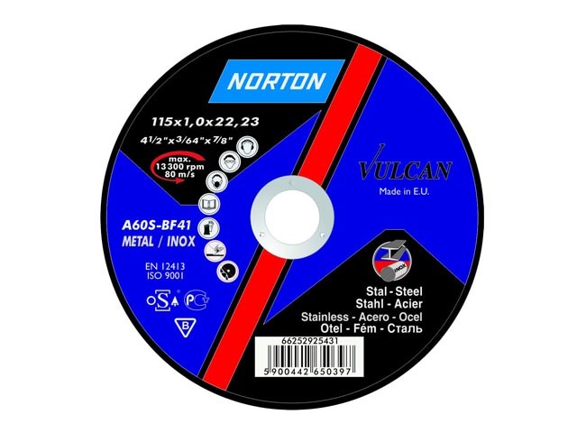 Купить круг обдирочный 150х6.4x22.2 мм для металла Vulcan NORTON (66252925525)