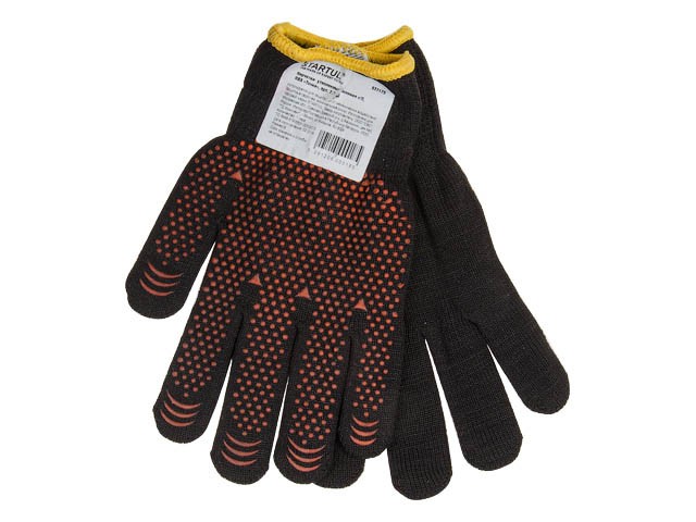 Купить перчатки утепленные х/б с ПВХ "Точка", 9 р-р STARTUL (осенние) (ST7107-9)