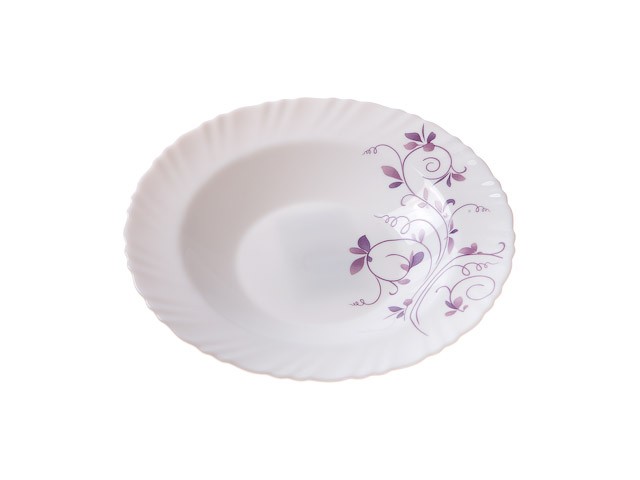 Купить тарелка глубокая стеклокерамическая, 203 мм, круглая, серия Пурпурное сияние, DIVA LA OPALA (Collection Classique) (14-120322)