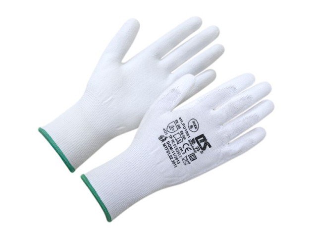 Купить перчатки нейлон полиуретан. неполн. покрытие (белые) (р.9 белые) (П3444-3) (Континент-Сити)