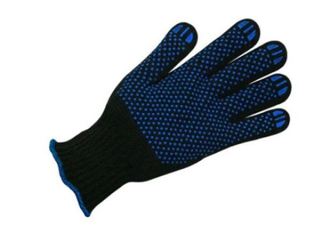 Купить перчатки п/шерстяные с ПВХ "Спец", 7 класс, черные (мин. риски) (705) (Континент-Сити)