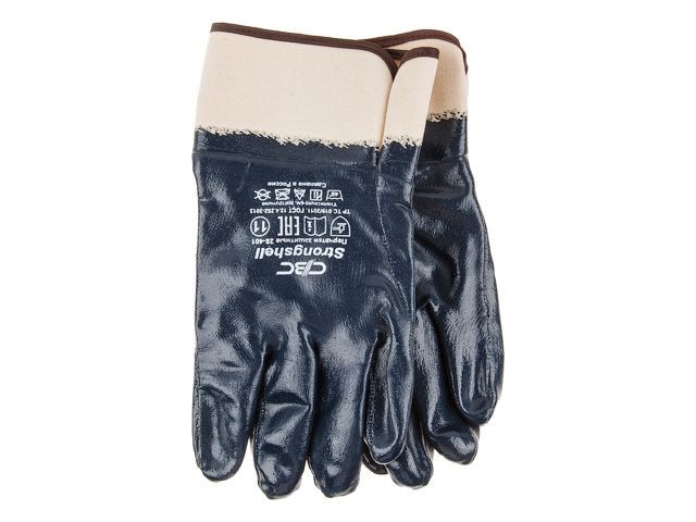 Купить перчатки х/б, нитриловое полное покрытие, манжет крага, 11 р-р Strongshell (28-401) (STARTUL)