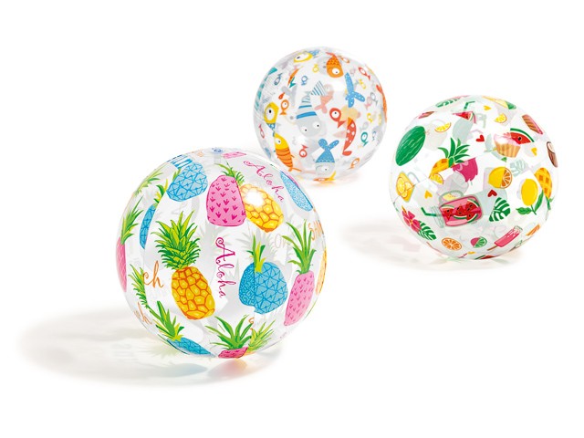 Купить надувной мяч Lively Print, 51 см, INTEX (от 3 лет, цвета в ассортименте) (59040NP)