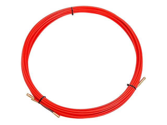 Купить протяжка кабельная (мини УЗК в бухте), стеклопруток, d=3,5 мм 15 м красная (47-1015) (REXANT)