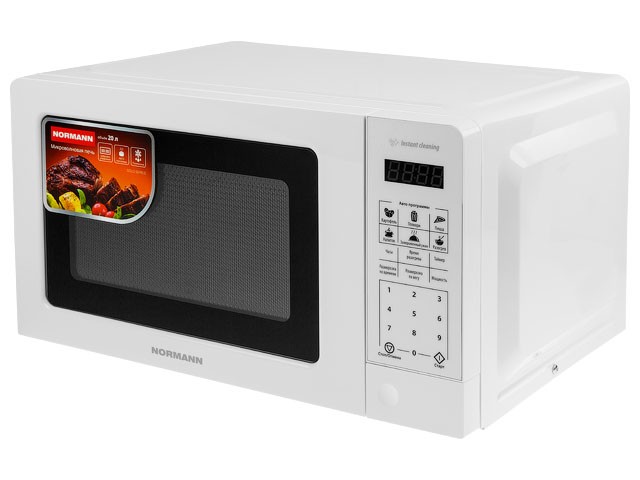 Купить печь микроволновая NORMANN AMW-918 (СВЧ, соло, 700 Вт, 20 л, электронное управл.)