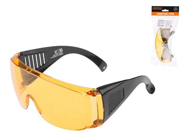 Купить очки защитные открытые О-8 желтые 20340 STARTUL (подвес) (ST7220-08)
