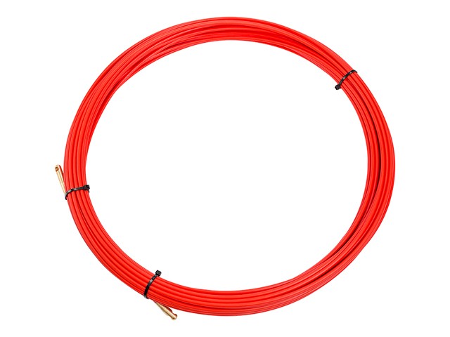 Купить протяжка кабельная (мини УЗК в бухте), стеклопруток, d=3,5 мм 20 м красная (47-1020) (REXANT)