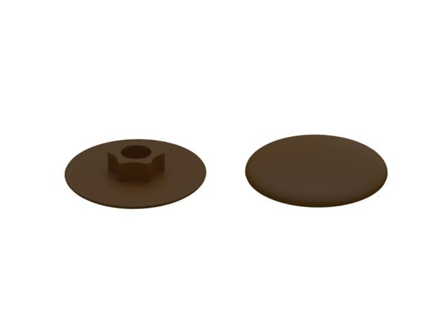 Купить заглушка для конфирмата, декоративная темно-коричневая (1000 шт в пакете) STARFIX (SM-43588-1000)