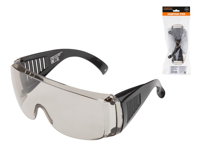 Купить очки защитные открытые О-9 серые 20350 STARTUL (подвес) (ST7220-09)