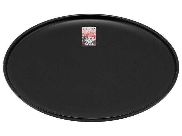Купить тарелка обеденная керамическая, 25 см, серия ASIAN, черная, PERFECTO LINEA (17-122628)