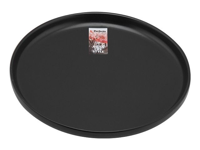 Купить тарелка десертная керамическая, 20.5 см, серия ASIAN, черная, PERFECTO LINEA (17-122024)
