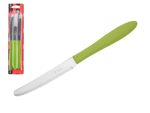 Купить набор ножей столовых, 3шт., серия PRISMA, зеленые, DI SOLLE (Супер цена! Длина: 210 мм, длина лезвия: 104 мм, толщина: 0,8 мм. Прочная пластиковая руч
