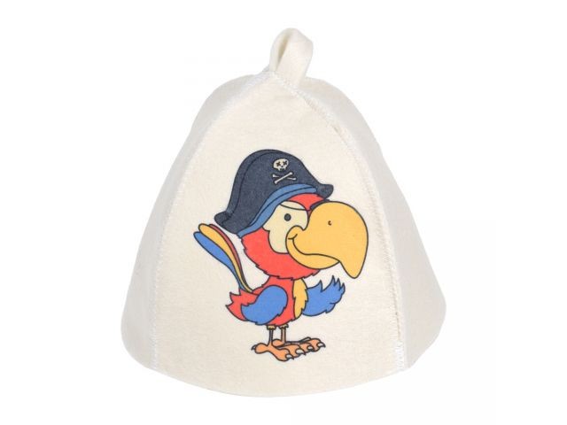 Купить шапка для бани и сауны детская "Попугай", войлок, "Hot Pot" (41212) (HOT POT)