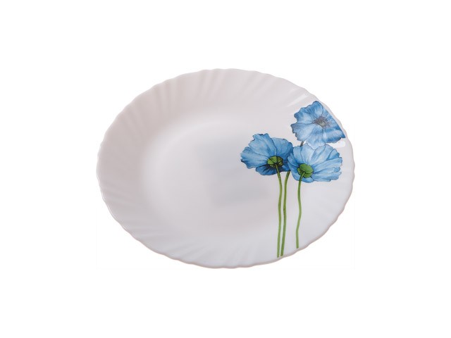 Купить тарелка десертная стеклокерамическая, 190 мм, круглая, серия Синий мак, DIVA LA OPALA (Collection Classique) (13-119021)