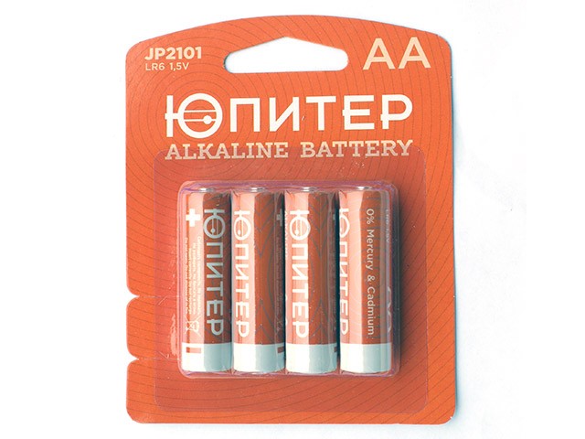 Купить батарейка AA LR6 1,5V alkaline 4шт. ЮПИТЕР (JP2101)