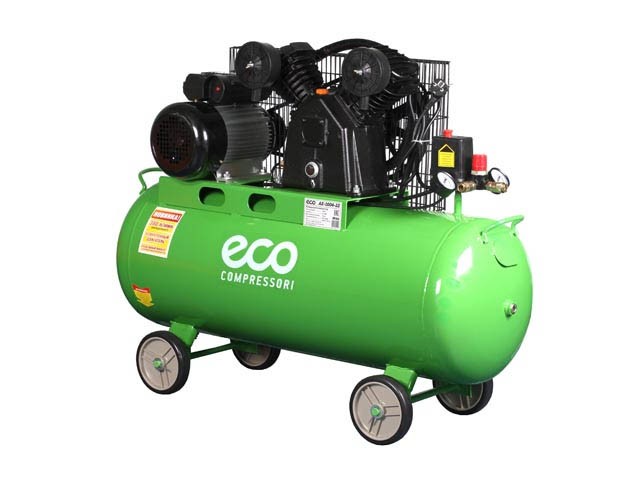 Купить компрессор ECO AE-1004-22 (380 л/мин, 8 атм, поршневой, масляный, ресив. 100 л, 220 В, 2.20 кВт)