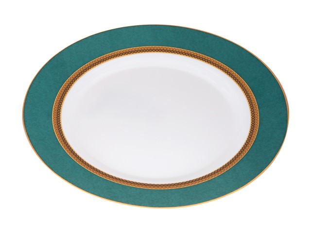 Купить тарелка обеденная стеклокерамическая, 275 мм, круглая, IMPRESS GREEN (Импресс грин), DIVA LA OPALA (Sovrana Collection) (13-127536)