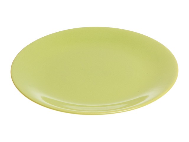 Купить тарелка обеденная керамическая, 253 мм, круглая, серия Самсун, оливковая, PERFECTO LINEA (Супер цена!) (16-255302)