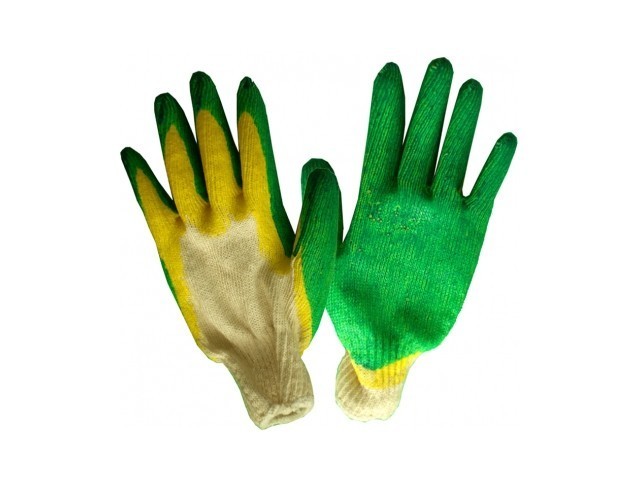 Купить перчатки х/б с латексным покрытием (двойной облив) 13 класс (704) (Континент-Сити)