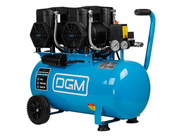 Купить компрессор DGM AC-450F безмасляный (520 л/мин, 8 атм, коаксиальный, безмасляный, ресив. 50 л, 230 В, 3 кВт) (DG2720-5)