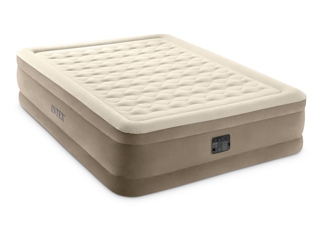 Купить надувная кровать Queen Ultra Plush, 152х203х46 см, встр. электрич. насос, INTEX (64428NP)