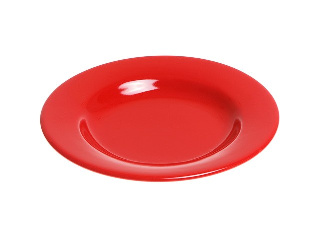Купить тарелка глубокая керамическая, 211 мм, круглая, серия Лапсеки, красная, PERFECTO LINEA (Супер цена!) (17-121509)