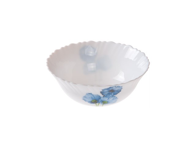 Купить салатник стеклокерамический, 175 мм, круглый, серия Синий мак, DIVA LA OPALA (Collection Classique) (15-117521)