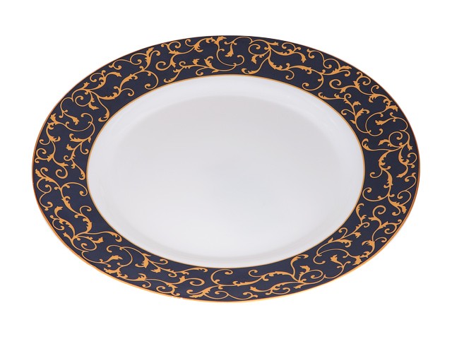 Купить тарелка обеденная стеклокерамическая, 275 мм, круглая, ANASSA BLUE (Анасса блю), DIVA LA OPALA (Sovrana Collection) (13-127537)