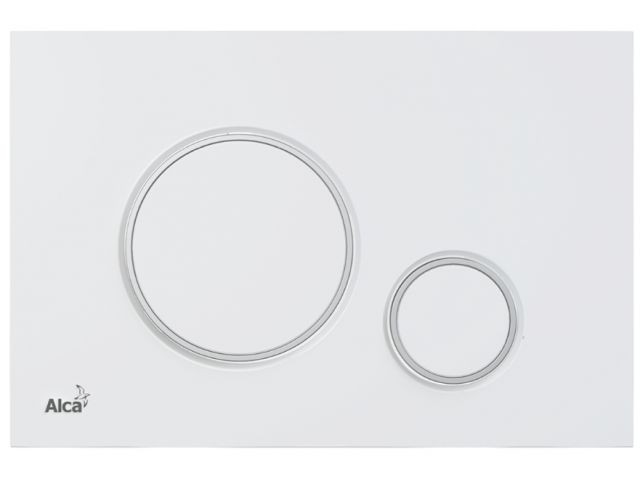 Купить кнопка для инсталляции белая/хром-глянец Alcaplast (M776-RU)