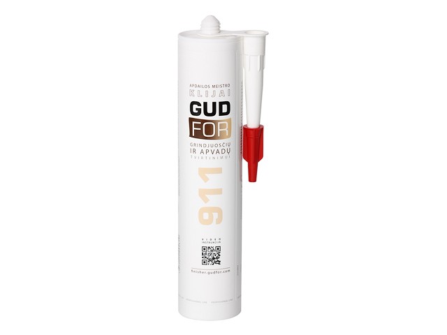 Купить клей монтажный GUDFOR 911, 290мл (белый, для крепления плинтусов и наличников) (03-9-1-011) (POINT)