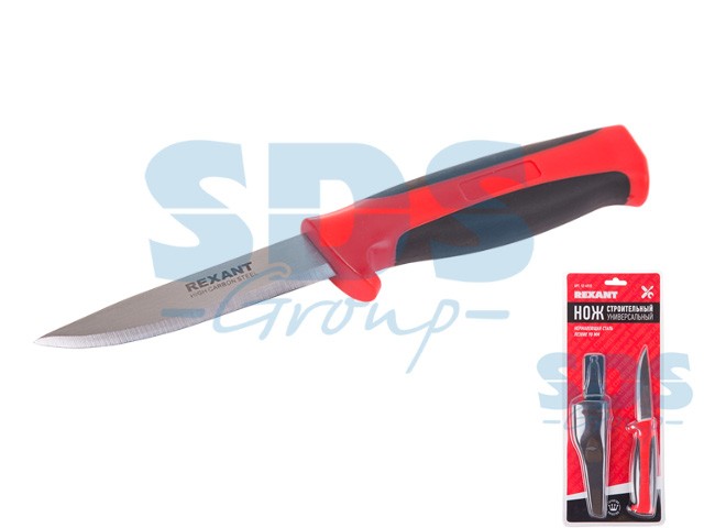 Купить нож строительный нержавеющая сталь лезвие 90 мм Rexant (12-4922) (REXANT)