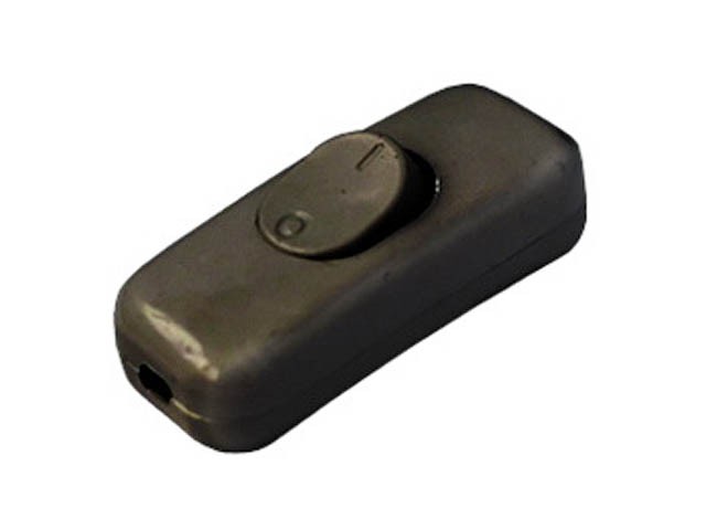 Купить выключатель на шнур 6А 250В черный BYLECTRICA (ДВУХПОЛЮСНЫЙ) (ВШ216-002ч)