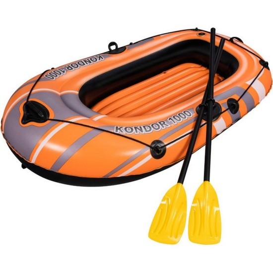 Купить надувная лодка одноместная BESTWAY Kondor 1000 с веслами (61078)