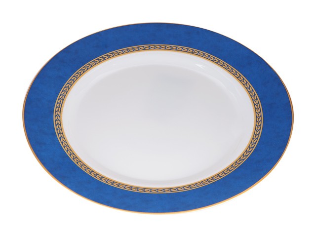 Купить тарелка обеденная стеклокерамическая, 275 мм, круглая, AMEERAH BLUE (Амира блю), DIVA LA OPALA (Sovrana Collection) (13-127539)