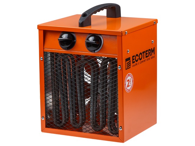Купить нагреватель воздуха электр. Ecoterm EHC-02/1C (кубик, 2 кВт, 220 В, термостат, 2 года гарантии) (ECOTERM)