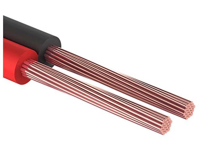 Купить кабель акустический ШВПМ PROconnect 2х0,35 мм?, красно-черный, бухта 100 м (01-6102-6) (REXANT)