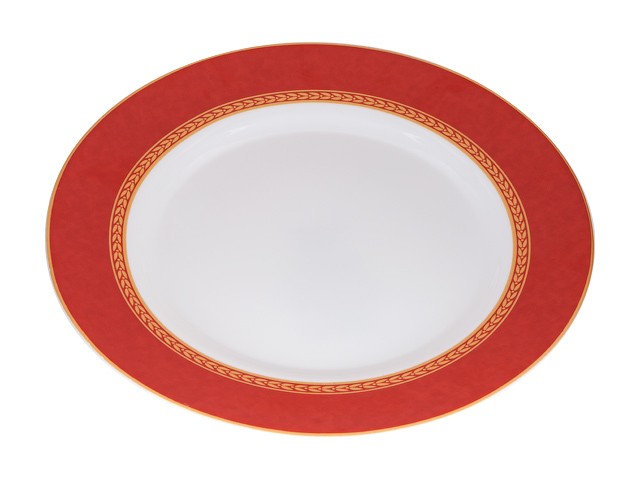 Купить тарелка обеденная стеклокерамическая, 275 мм, круглая, AMEERAH RED (Амира рэд), DIVA LA OPALA (Sovrana Collection) (13-127540)