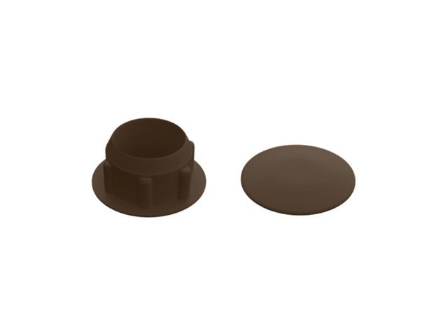 Купить заглушка под отверстие, декоративная 16 мм темно-коричневая (30 шт в зип-локе) STARFIX (SMZ2-43837-30)