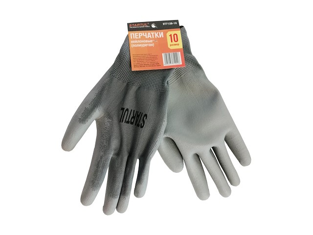 Купить перчатки нейлон, полиуретан. покрытие, 8 р-р, серые STARTUL (ST7128-8)