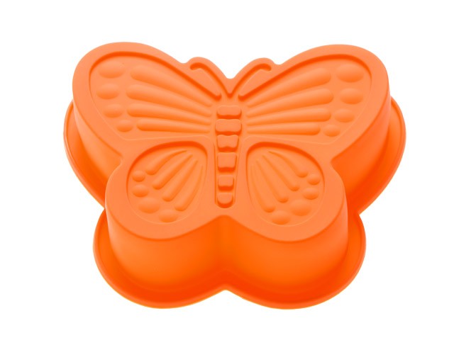 Купить форма для выпечки, силиконовая, бабочка, 16.5 х 13.5 х 3.5 см, оранжевая, PERFECTO LINEA (20-001314)