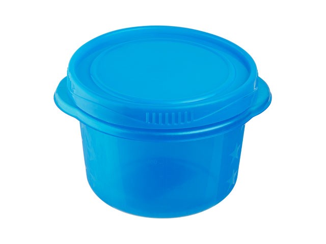 Купить контейнер пласт. круглый, 0.7 л, с крышкой, СиАпБел (цвета в ассортименте) (00042)