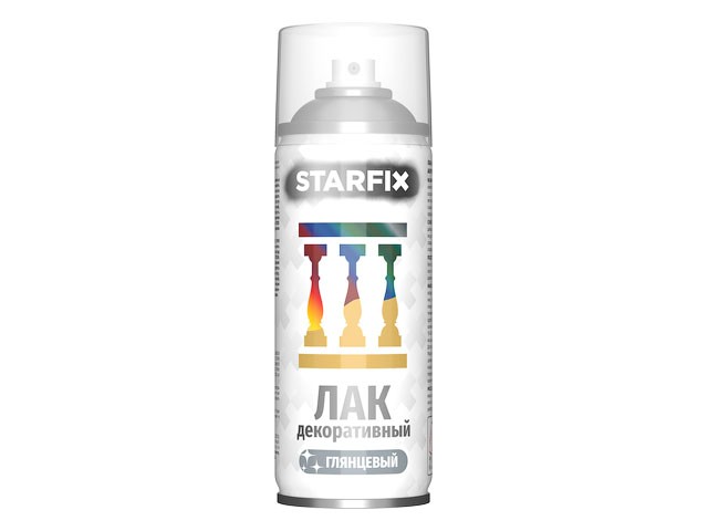 Купить лак декоративный акриловый прозрачный STARFIX 520мл (SM-29631-1)