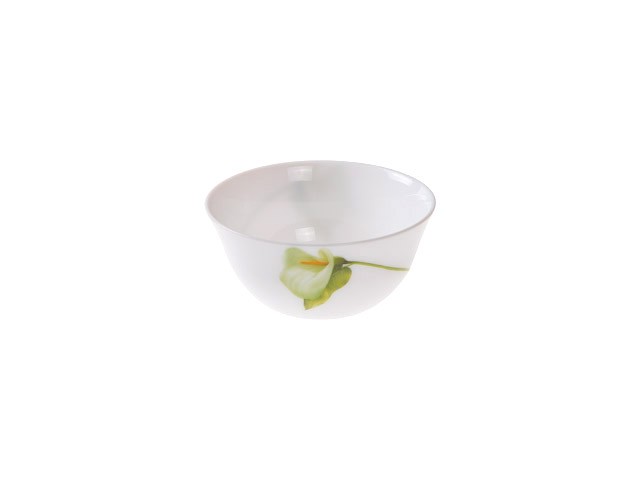 Купить салатник стеклокерамический, 120 мм, круглый, серия Белая калла, DIVA LA OPALA (Collection Ivory) (15-112026)