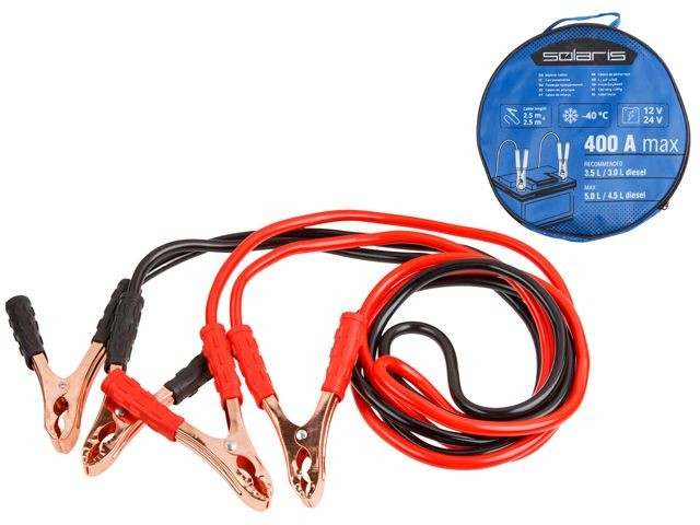 Купить провода прикуривания 400 Ампер SOLARIS (SL2910-2)