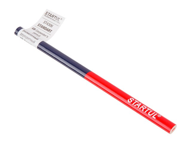 Купить карандаш разметочный 180мм двухцветный STARTUL STANDART (ST4306)