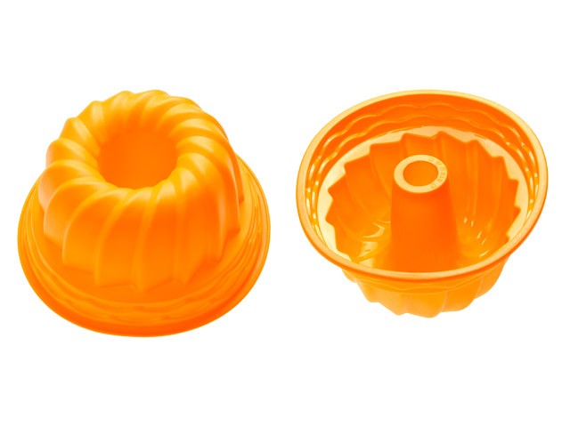 Купить форма для выпечки, силиконовая, кекс, 24 х 10.5 см, оранжевая, PERFECTO LINEA (20-002814)