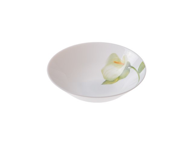 Купить салатник стеклокерамический, 170 мм, круглый, серия Белая калла, DIVA LA OPALA (Collection Ivory) (15-117026)
