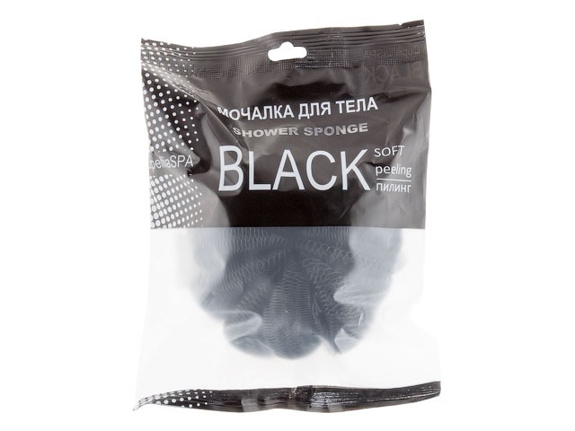 Купить мочалка банная CUPELIA SPA BLACK, "Ракушка" (4814000000144) (ИНТЕРЛОК)