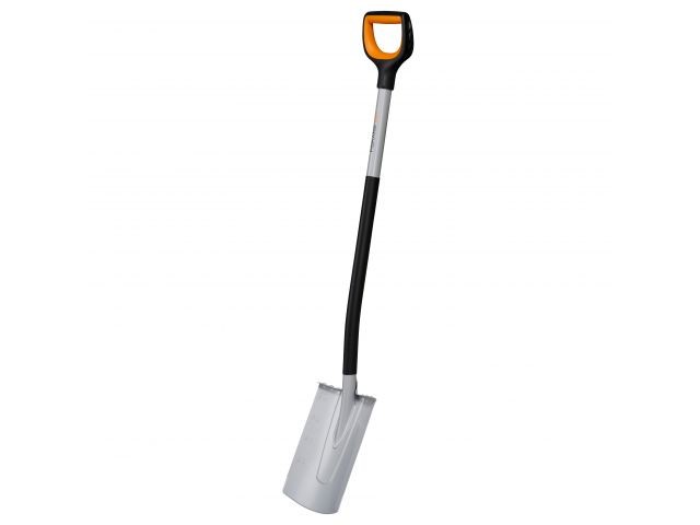 Купить лопата штыковая с закругленным лезвием Xact FISKARS (серая) (1066730)